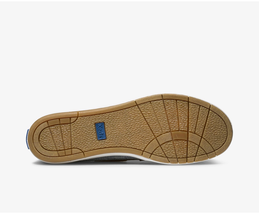 Slip Ons Keds Mujer Azul Marino - Charter Airy Chambray - 4163-GMBFO